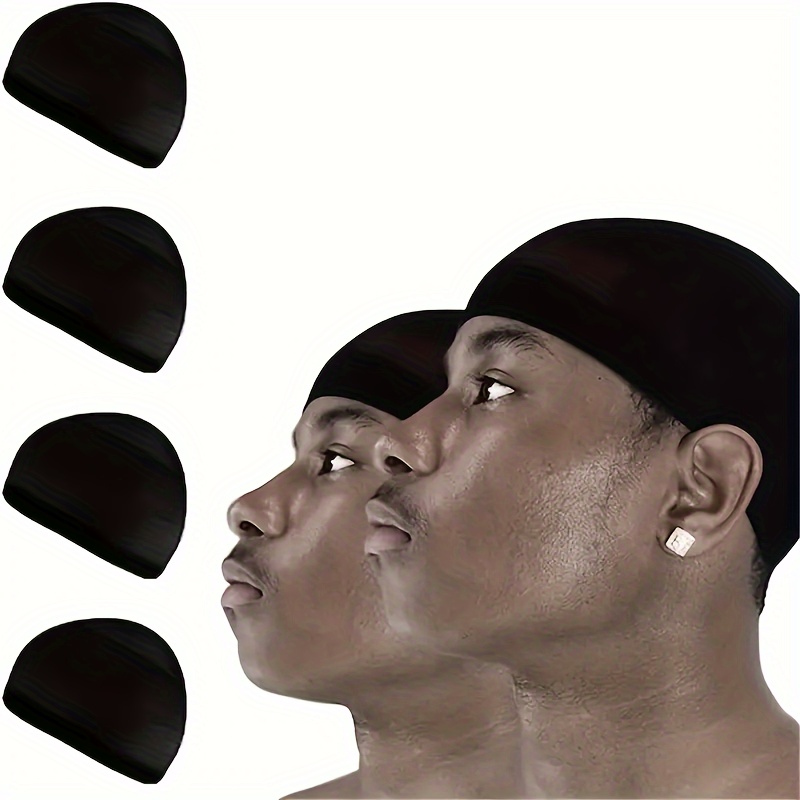 

6pcs Black Stretch Wave Cap - Lightweight Athletic Beanie For Men And Women - Perfect Gift Choice