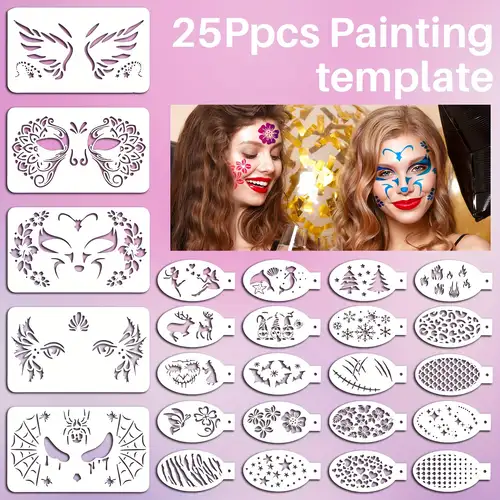 Easy Face Paint Design Sheet