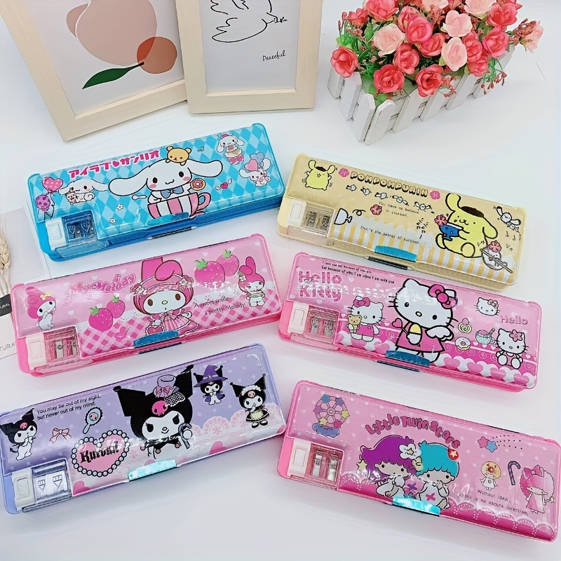 

Sanrio Hello Kitty & Friends Double-sided Pencil Case - Perfect For School Supplies