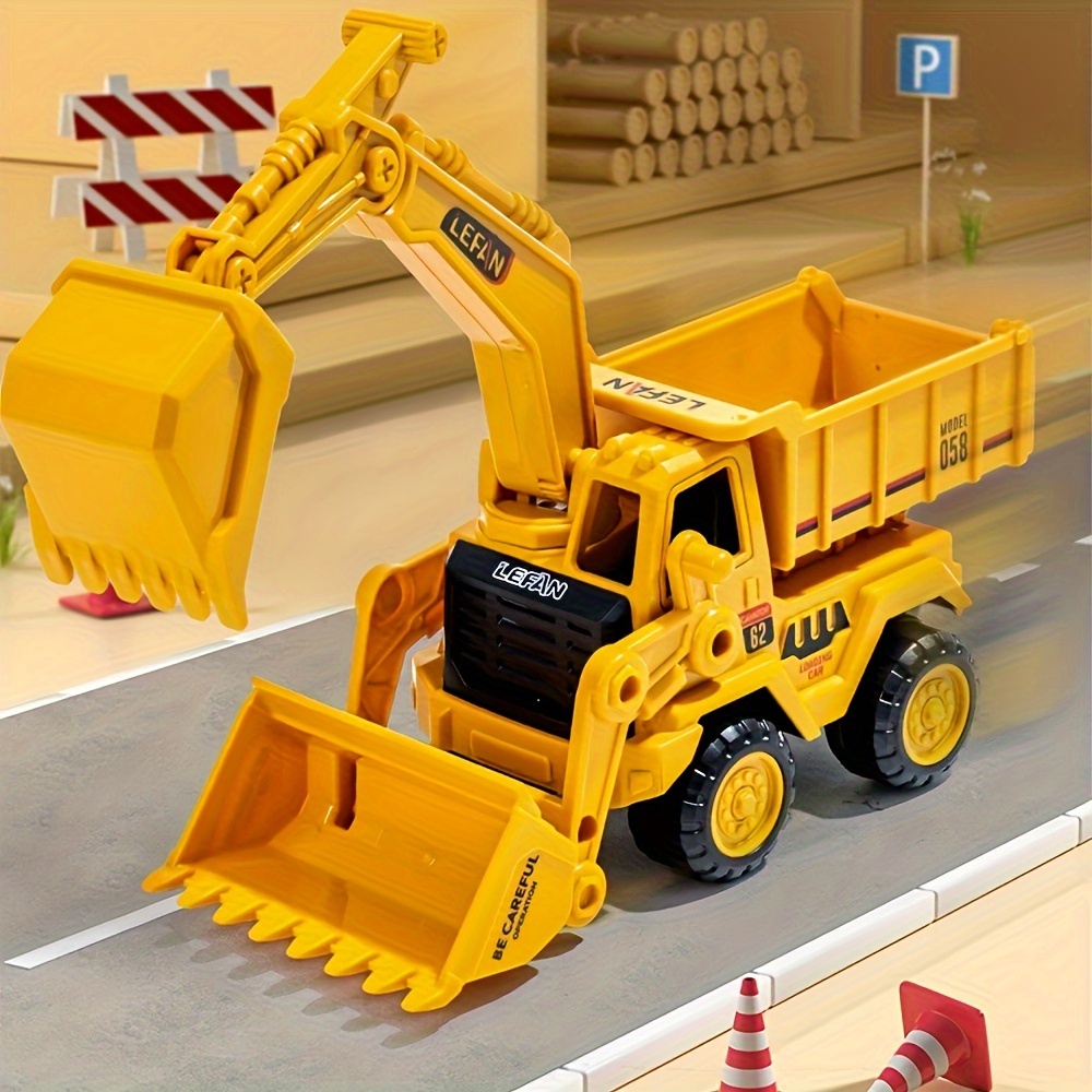Multi-functional Building Toy Set - Excavator, Bulldozer, And Dump Truck - Cool Toys - Durable Plastic, Suitable For Boys/girls' And Toys, Perfect Halloween, Christmas, And New Year Gifts