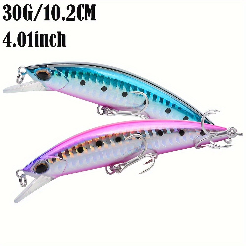 

Super Long Throw New Product Lure 30g/10.2cm Fake Lure Sinking Hard Lure Fishing Gear Bass Hook