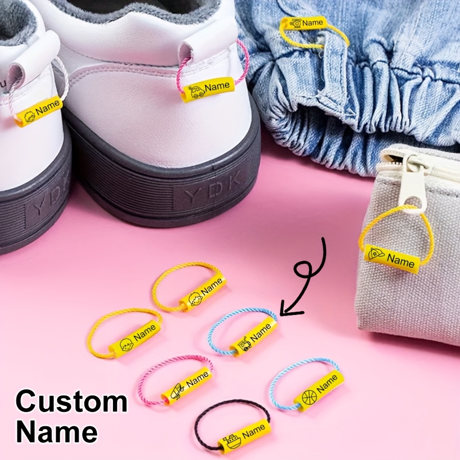 

Design Your Own Name Circles: Personalized Shoe Name Tags With Lanyards For Water Bottles, Umbrellas, Shoes