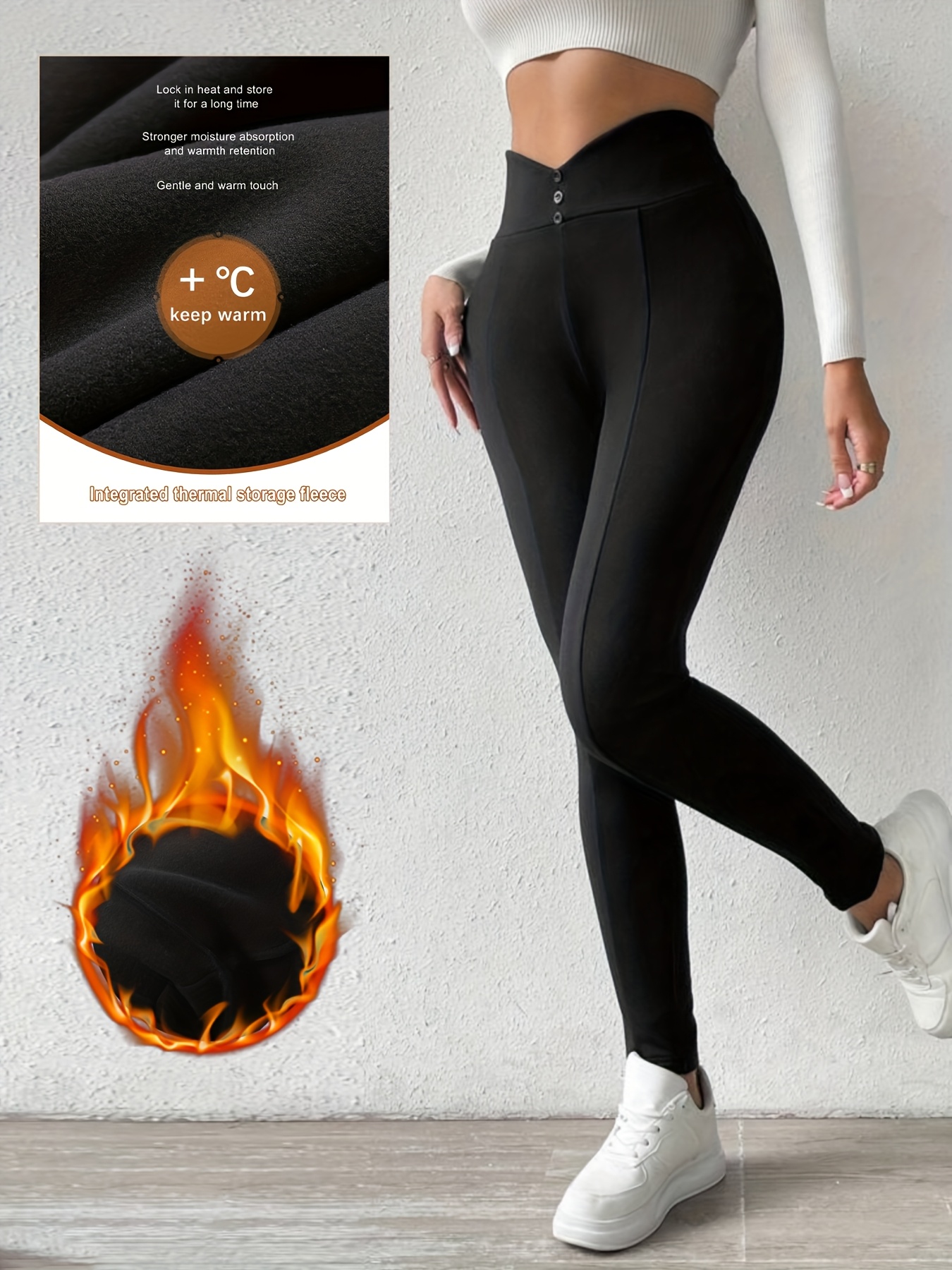 womens thermal leggings heavy duty thermal insulated pants Temu