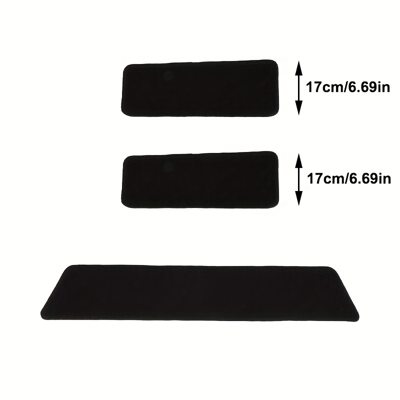 3pcs/set Fully Tailored T5 Carpet Step Mat Set With T5 Logo Black Carpet