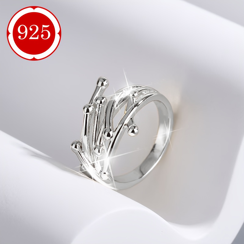 925 Sterling Silver Branch Ring for Women