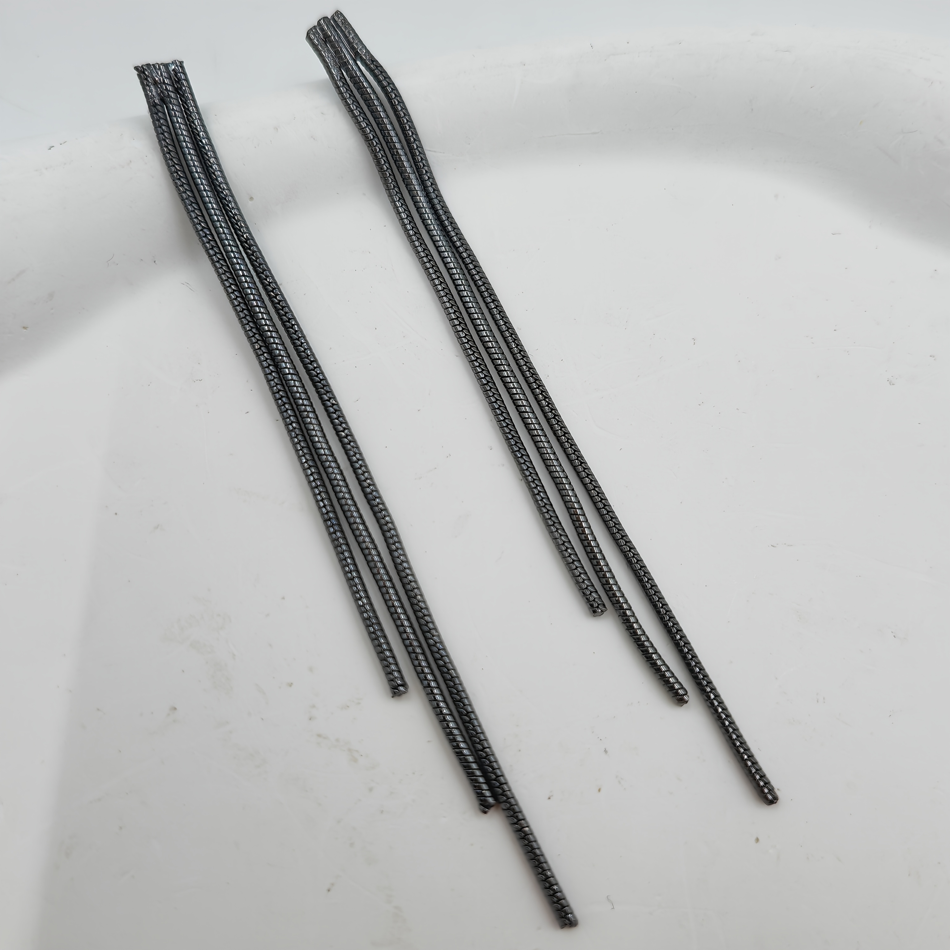 Black Long Ear Wire Stud Earrings, Niche Design, Simple And Elegant, Perfect For Daily Or Layering, Fade-resistant