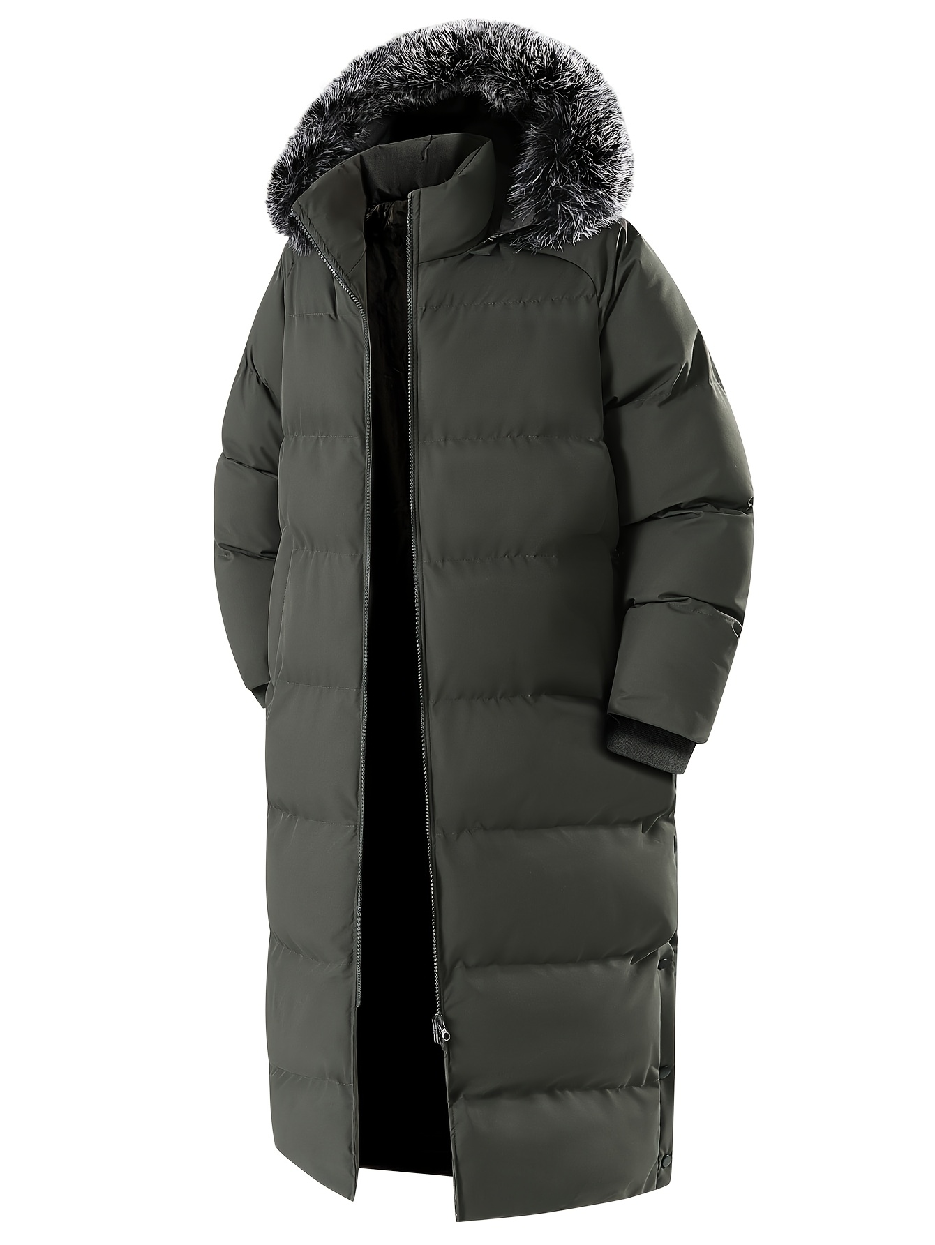 Men's Casual Winter Jacket with Hood and Collar