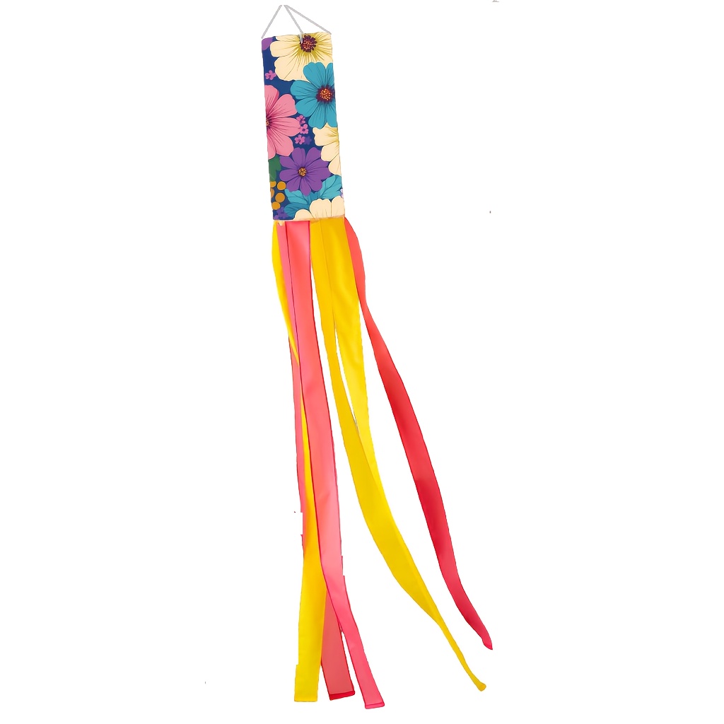Image of A Spring Flower Windsock, A Wind Tube Flag, A Windsock Flag, Suitable For Decoration