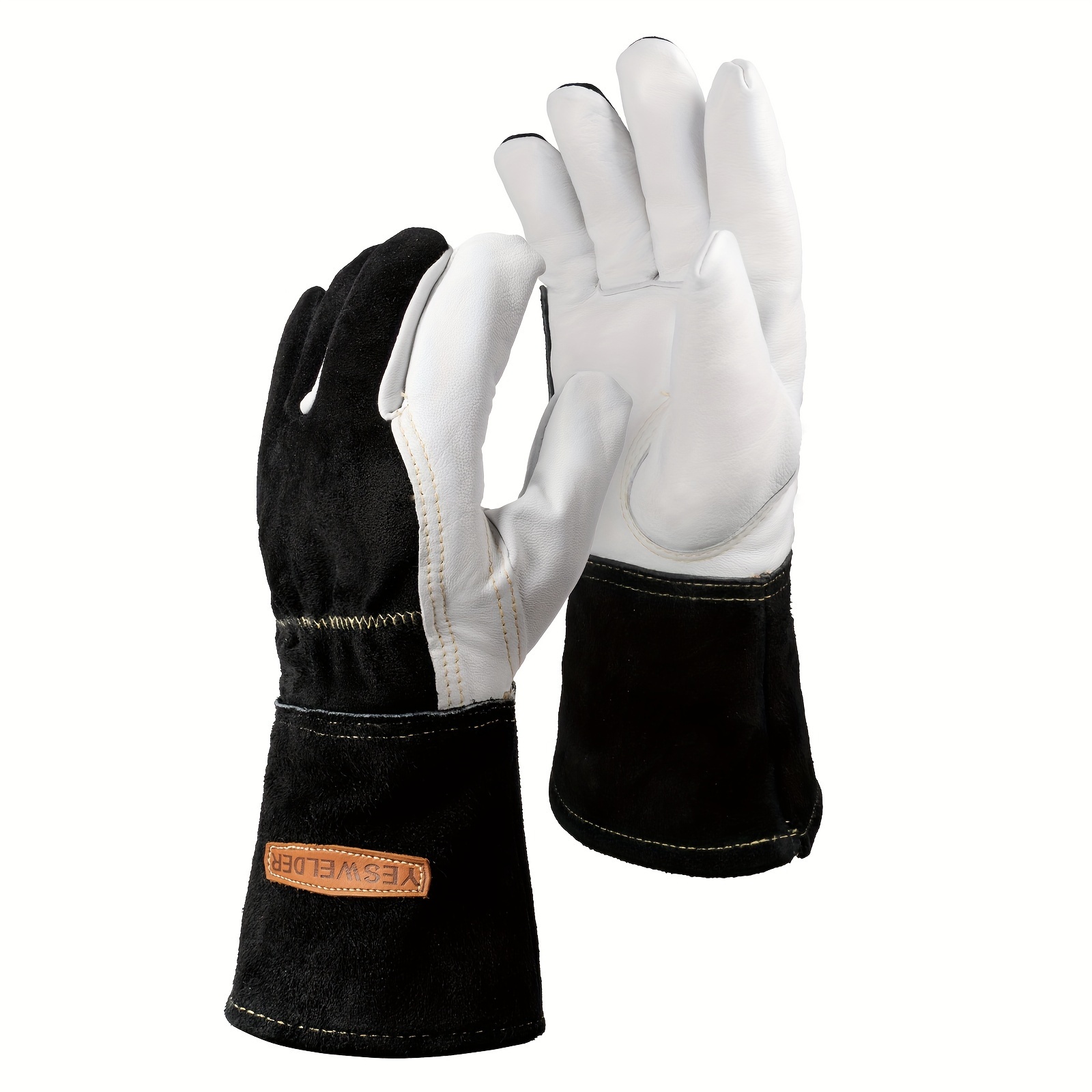 

Yeswelder Premium Goatskin Tig Welding Gloves | Leather | High |true - Fit - M/l/xl (pack Of 1)