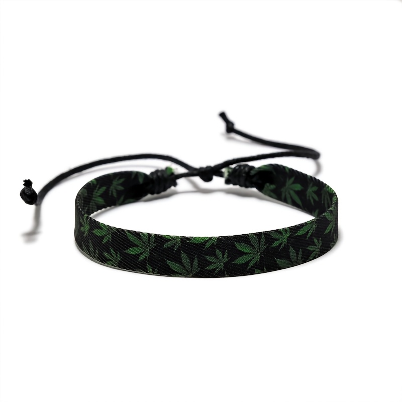 Trendy Fabric Printed Hemp Braid Bracelet for Women