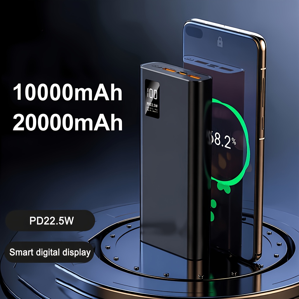 Bateria Externa 20000Mah/10000Mah com Ecrã 5
