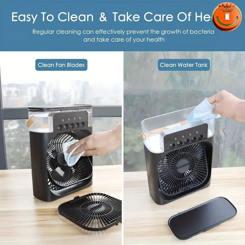 multifunctional high wind cooling fan size 16 2cm x 7 7cm 2cm this fan is home office outdoor use and more with its powerful airflow and it offers multiple wind speed settings to choose size according to your needs providing a cooling experience portable design with carrying handle for details 5