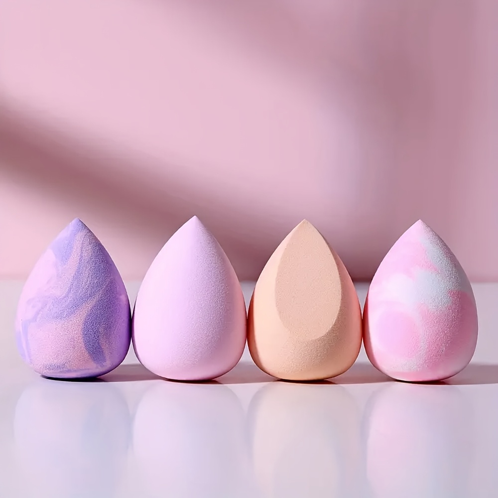 4pcs Soft Makeup Sponge Set for Liquid and Cream Application