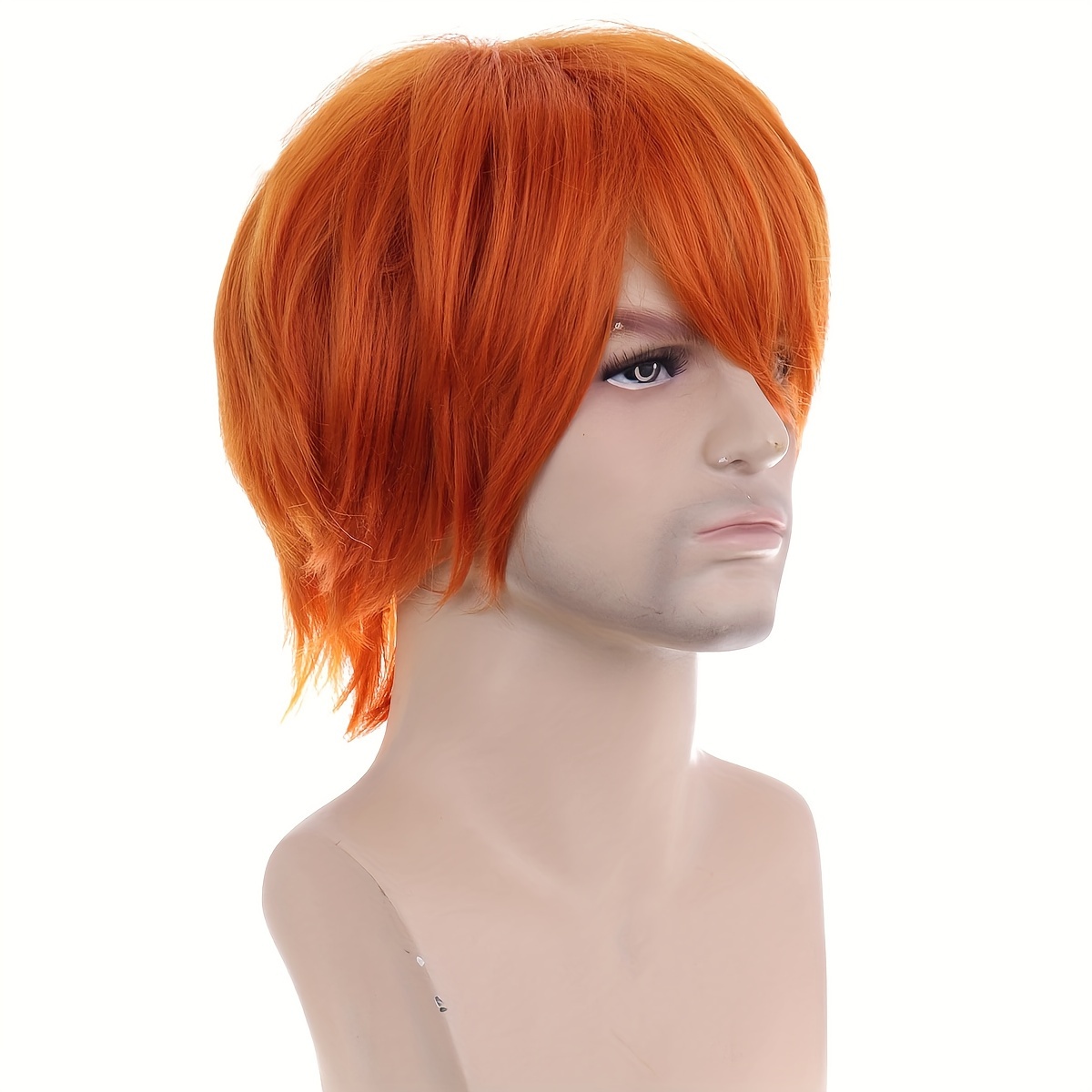 Anime Cosplay Wig, Unisex Curly Full Top Cos Head Cover details 2