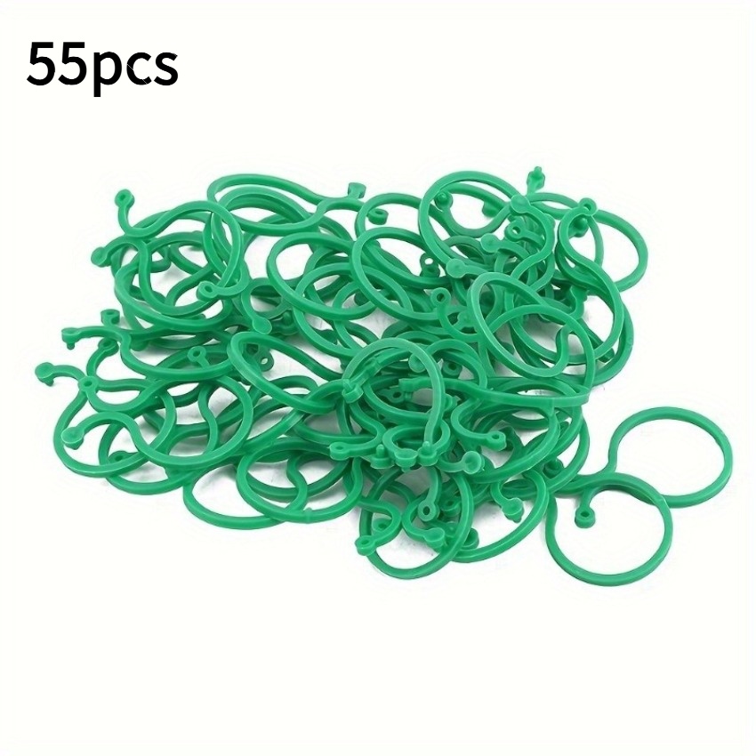 TEMU Juego de 55 piezas de herramientas de soporte para plantas de jardín: clips para enredaderas, macetas de ratán tejido para verduras, cuerdas,