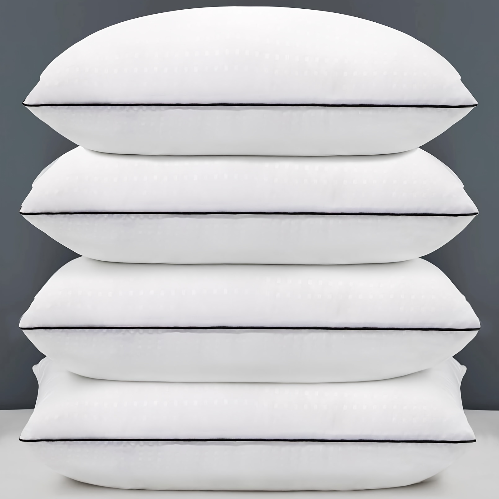 

Bed Pillows For Sleeping Set Of 4, 4 Pack Great Support Pillows For Side, Stomach And Back Sleepers