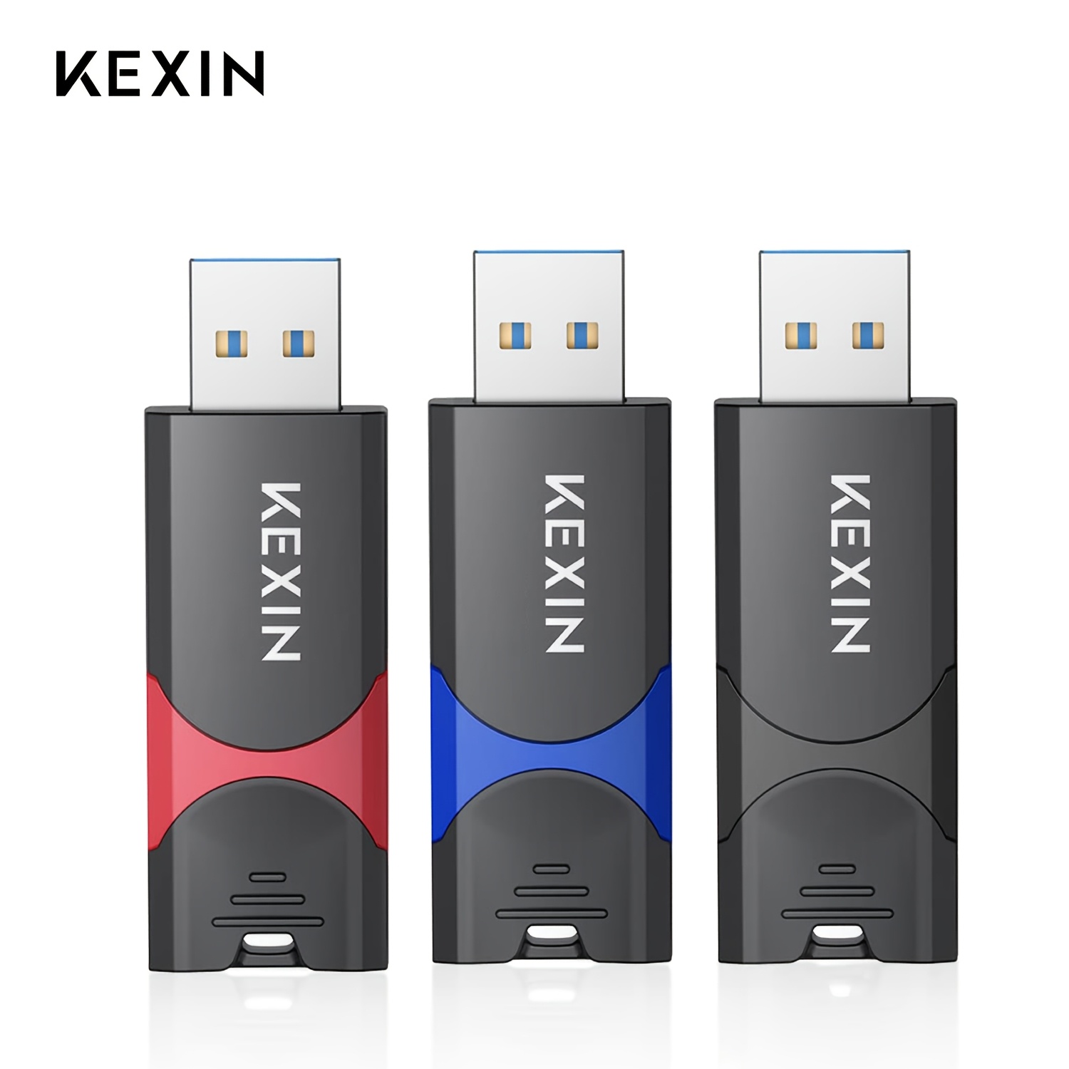 Image of Kexin 3pcs 32gb/64gb128gb Usb 3.0 Flash Drive Usb Stick 3.0 High Speed 64gb Jump Drive Portable Pen Drive With Led Indicator For Pc Laptop Backup Storage Data