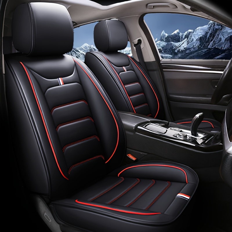 TEMU Universal Car Seat Covers Complete Set Waterproof, 5pcs Full Car Seat Covers, Vehicle Seat Protector Covers, Anti-dirty Waterproof Kickproof Car