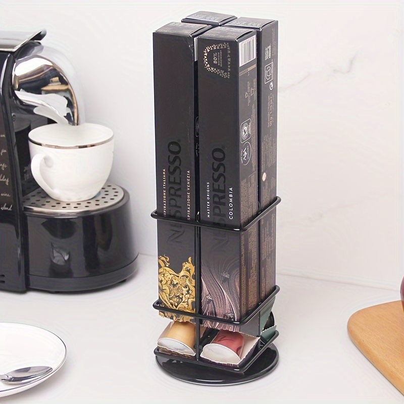 Support Pour Capsules De Café Jectse - Design élégant Or, En Fer, Pour Rangement Et Décoration De Cuisine