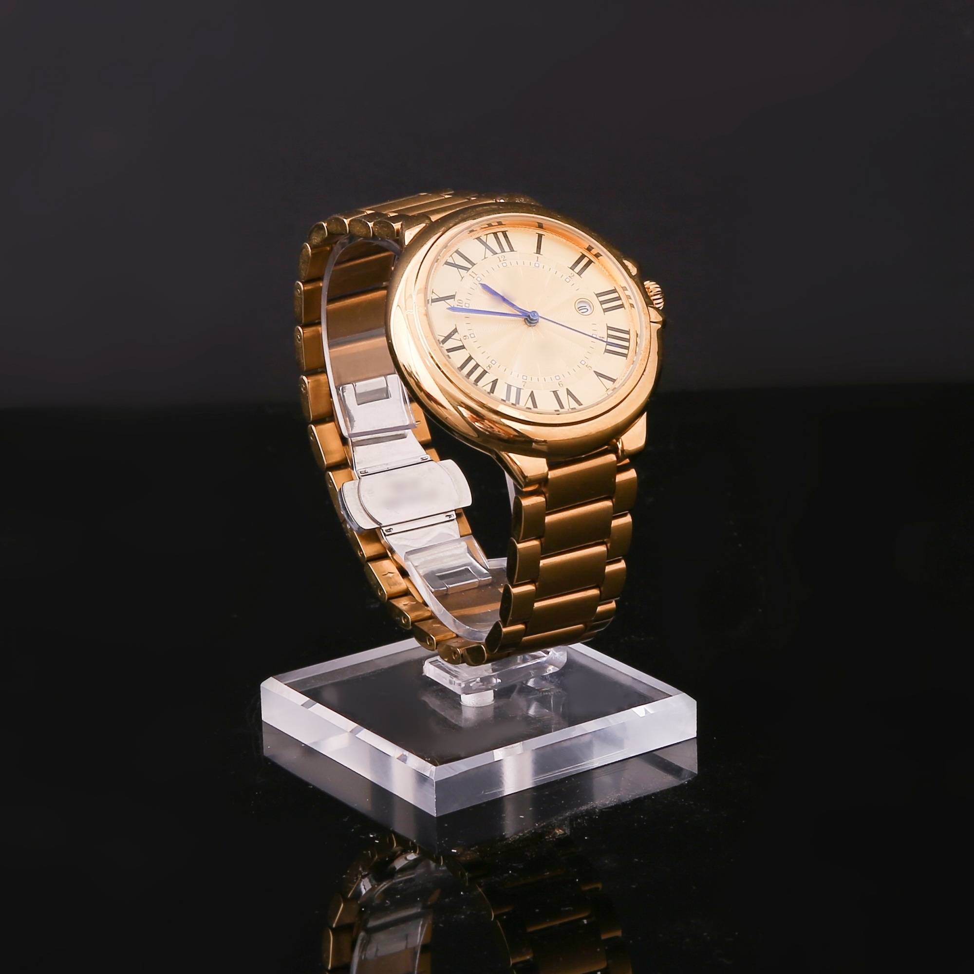 Image of 1pc-acrylic Jewelry Watch Display Stand Multiple Styles, Single / Double Transparent And Black Bracelet Stand, Suitable For Watches, Bracelets, Used For Retail Store Display And Table Decoration