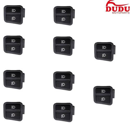 item picture 10pcs set motorcycle light toggle switch buttons universal motorcycle high low beam switch buttons abs housing pure copper 3 pin switch plug and play motorcycle switch parts motorcycle maintenance and modification parts 2 sizes