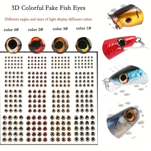 100pcs/bag 3D Simulated Fish Eye Lure Making * Materials, Iridescent Colored 3-12mm Bionic * Dipped Plastic Eyes for DIY Animal Fish Lure Eyes, Fly Tying Materials for Fly Fishing 100pcs/bag 3D Simulated Fish Eye Lure Making * Materials, Iridescent Colored 3-12mm Bionic * Dipped Plastic Eyes for DIY Animal Fish Lure Eyes, Fly Tying Materials for Fly Fishing