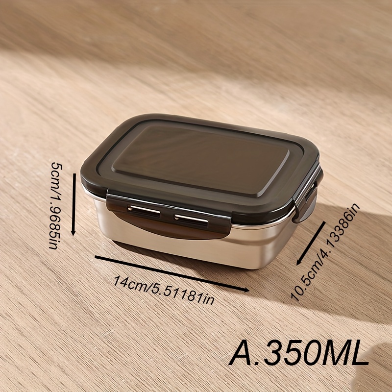 Image of 1 Set Of Fresh-keeping Box, Thickened Stainless Steel Storage Box, Long-lasting Lock, Fresh-keeping, High-temperature Resistant, Large Portable Camping Picnic Refrigerator, Sealed Can Storage Box