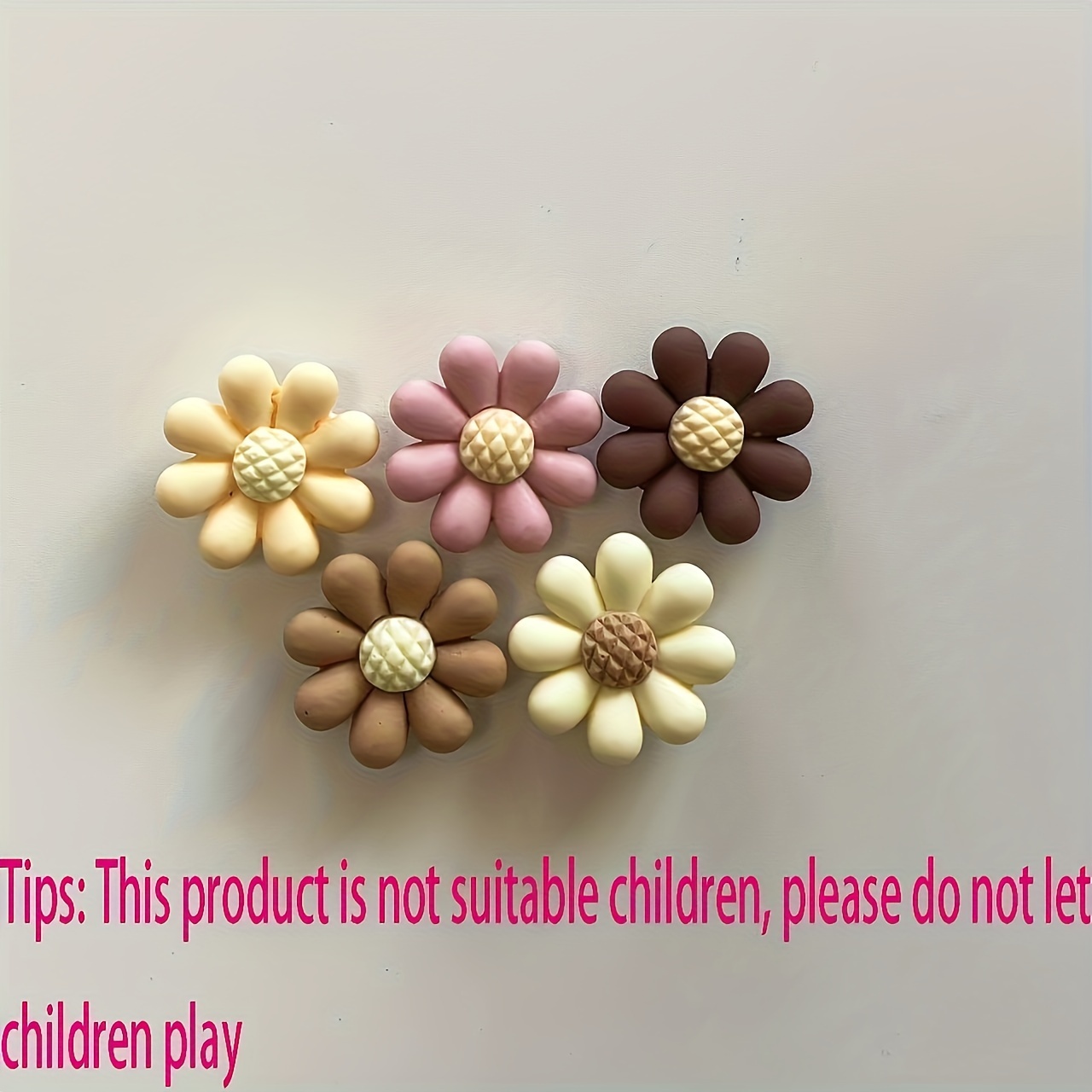 Image of 5pcs Sunflower Shoe Charms For Clogs And Garden Footwear - 5- Lightweight Abs Shoe Additions, Detachable For Decoration