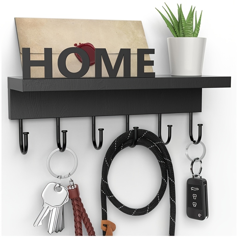 TEMU Key Rack, Mail Storage Rack, Wall Storage Rack Wooden Key Rack