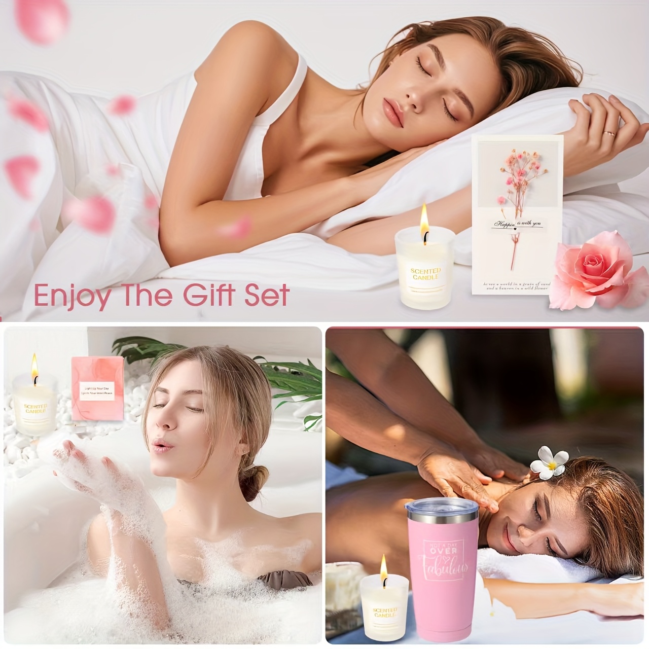 Valentines Day Gifts for Women/ Her, Birthday Gifts for Women, Self Care Gifts Get Well Soon Gifts, Bath Sets for Women Gift, Ocean Relaxing Spa Gifts Basket Care Package, Her Friends Sister Wife, Valentines Gift Basket, Bath Spa Gift Set for Women