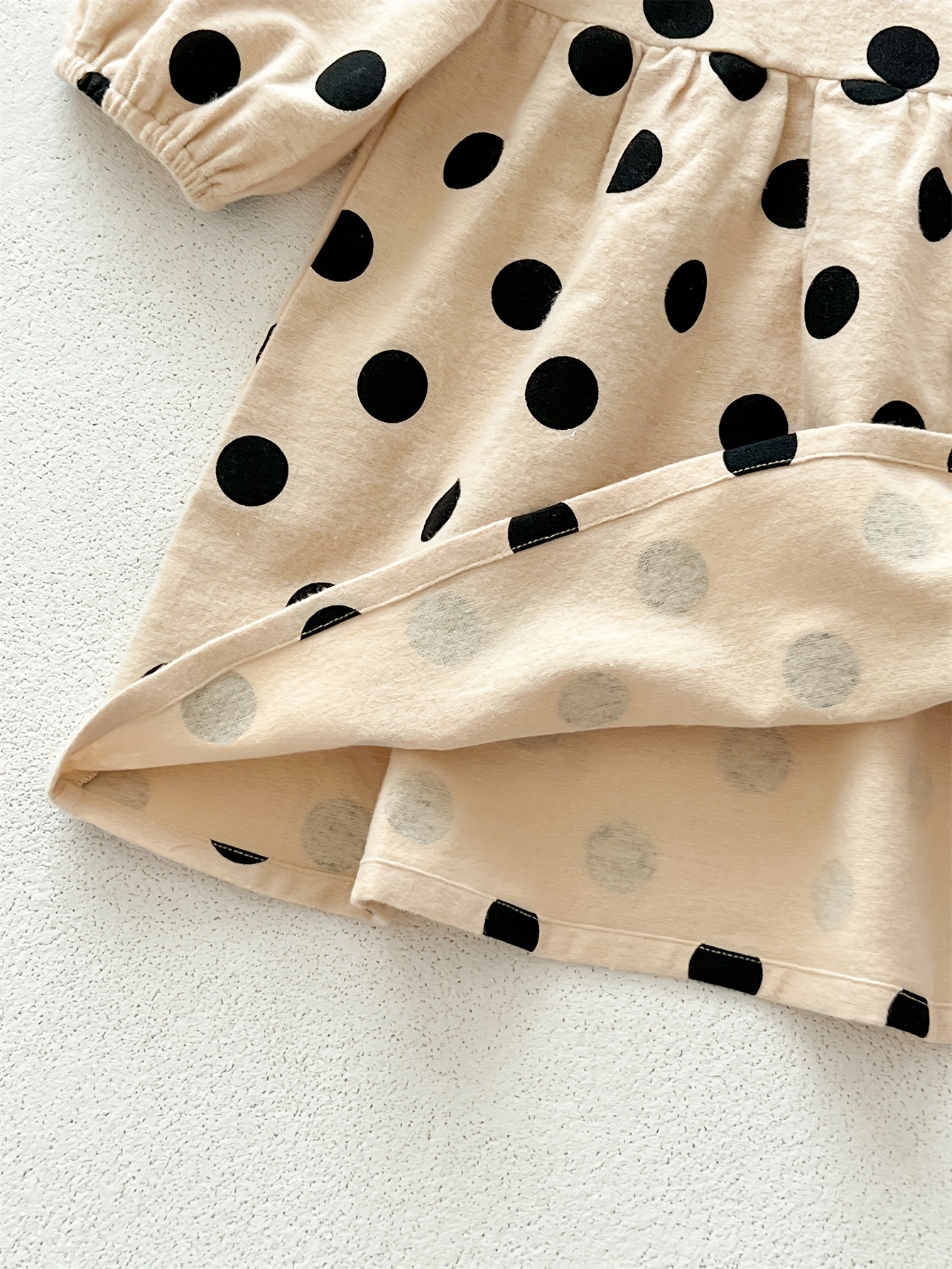 white christmas dresses Classic Dots Dress – Handloom Cotton Polka Dot A-Line Dress – Infiniq  Designs main image 1