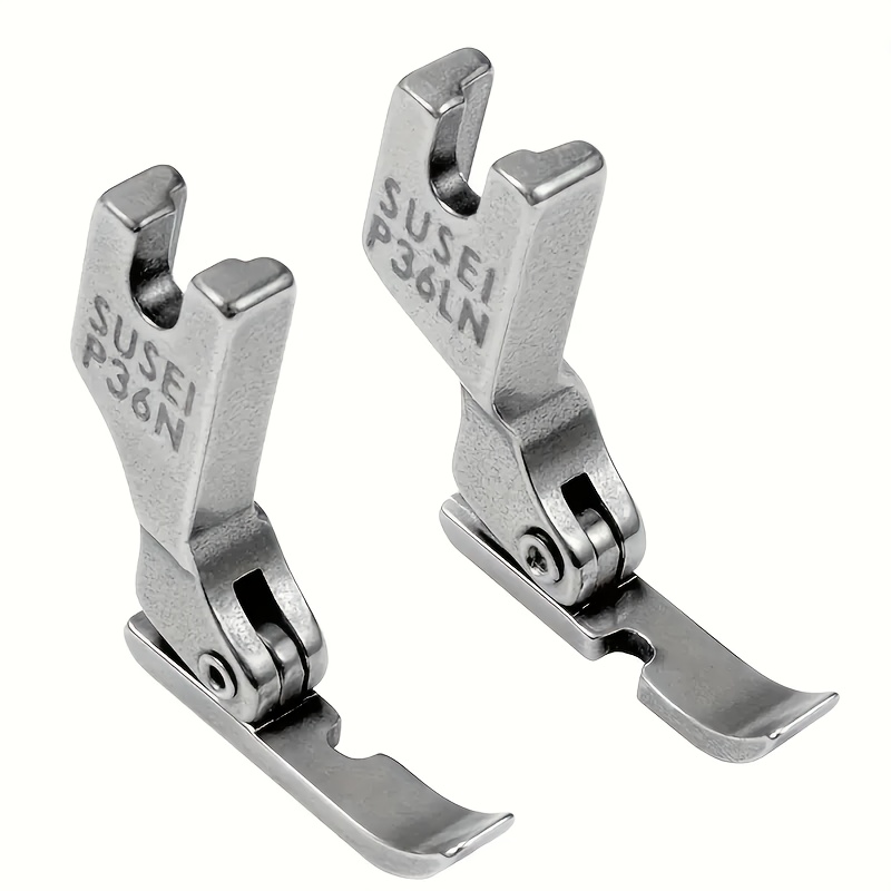 Image of 2pcs P36n P36ln All-steel Rope Zipper Sewing Machine Presser Feet, Compatible With Brother Industrial Single