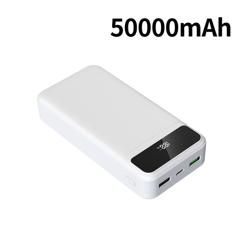 PD66W Super Hitro Polnjenje, 50000mAh Prenosna Visokokapacitetna , LED Prikaz Moči/Dvojni Hitri Izhodni Vrati, Združljiva z Večino Mobilnih
