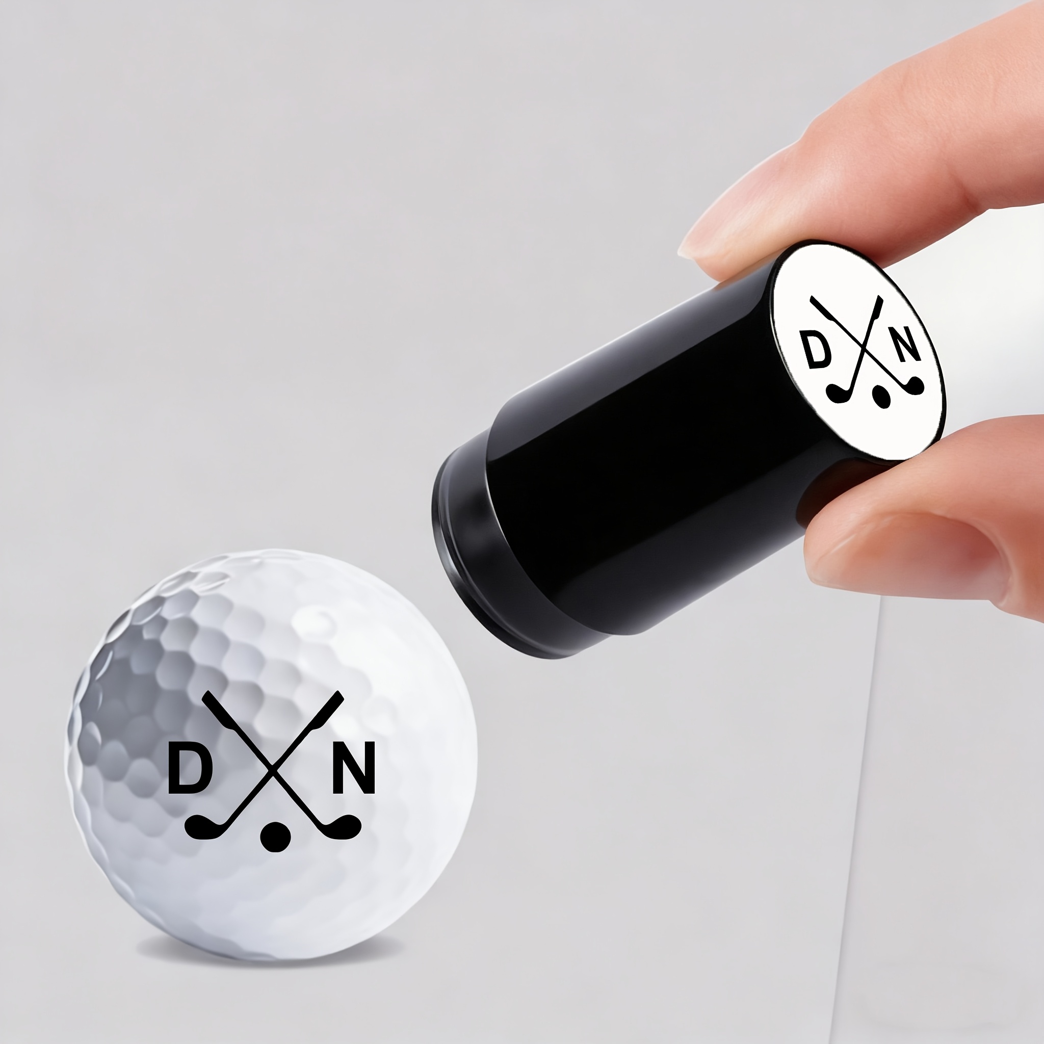 TEMU Custom Golf Ball Stamp – Quick-drying, Waterproof Personalized Golf Marker Pen, Reusable, An Identification Tool For Golf Enthusiasts. Available