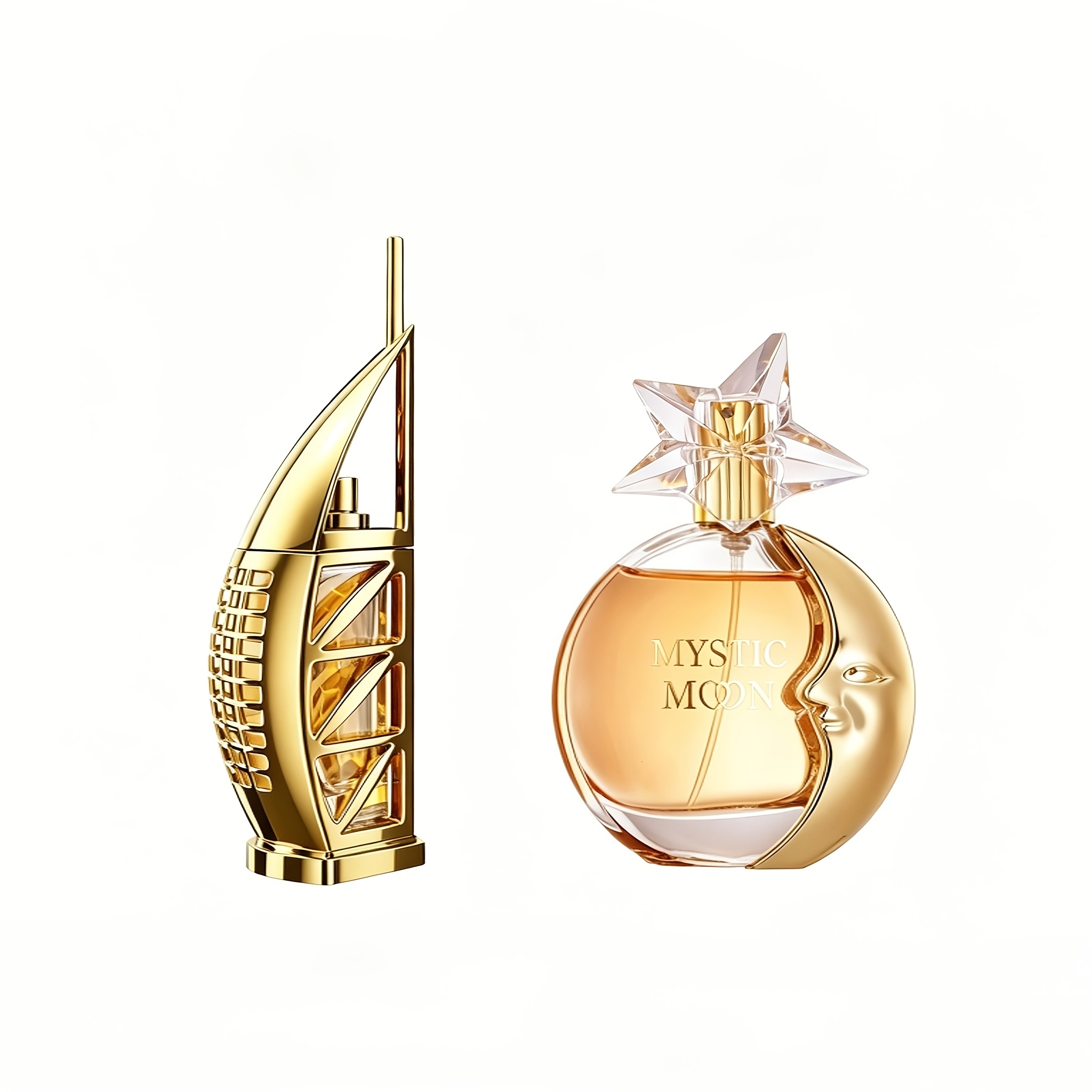 Image of 2pcs Men's And Women's Couple Perfume Set | Men's Fragrance & Star Moon Women's Fragrance, Aquatic Tone × And Fruity Tone, Luxurious Styling And Long-lasting Fragrance, For Holiday Gifts.