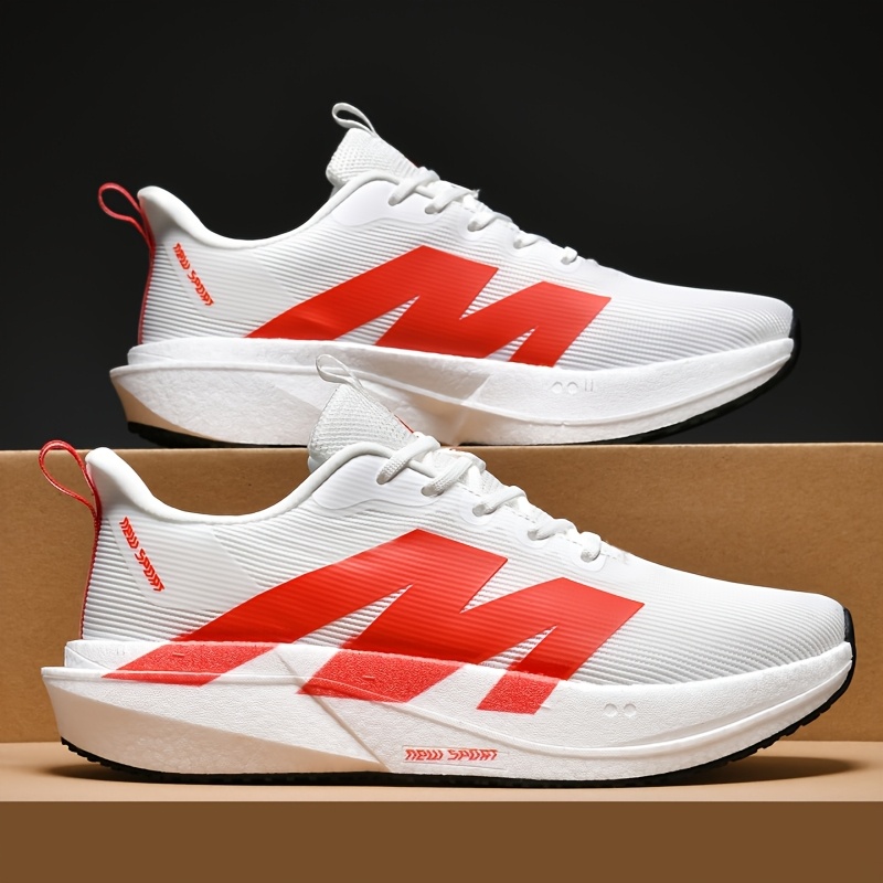 TEMU Duo Dzl Yd Men's 5k Running Sneakers - Breathable Lightweight Shock-absorbing Tpr Sole, Low--training Shoes Suitable For Campus, Gym, & Outdoor,