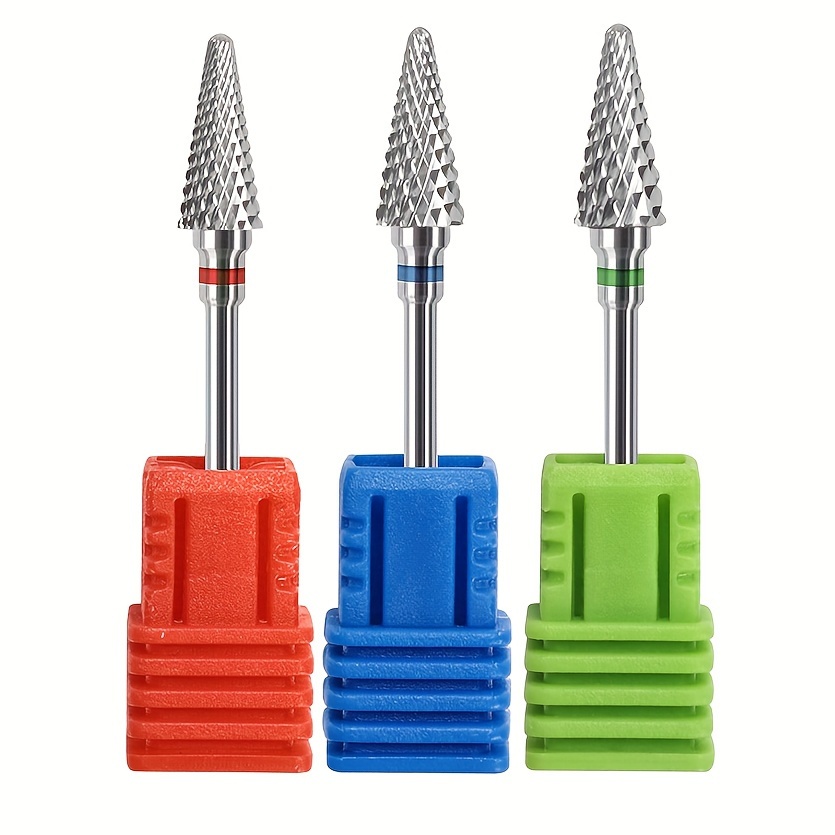 

Nail Drill Bits Cone Shape - Tungsten Steel Manicure Tool For Hypoallergenic Nail Removal - Wgsx Professional Nail Art Equipment