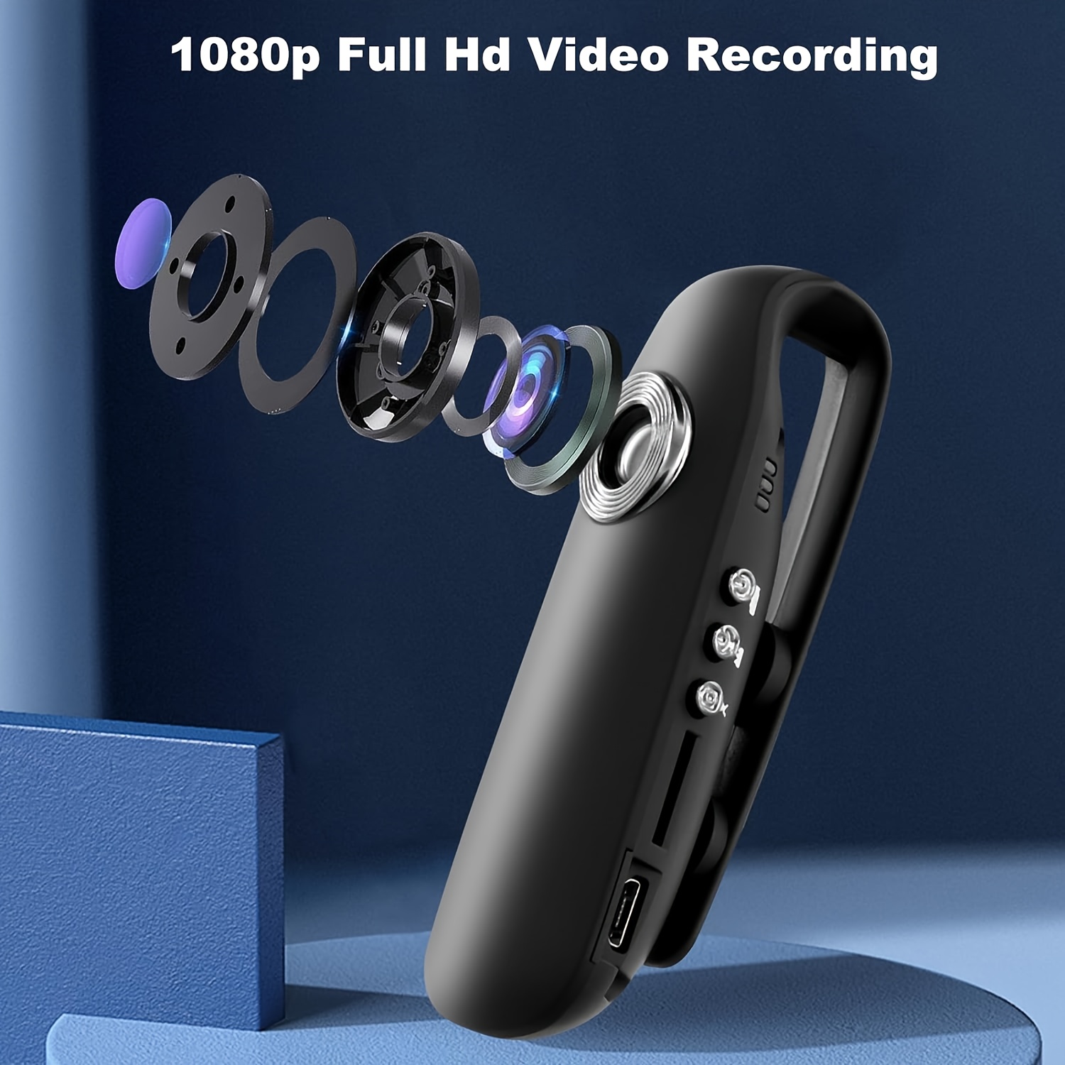 Mico DV Camea 1080P 0.96inch Sceen 30FPS 180mah Tiny HD