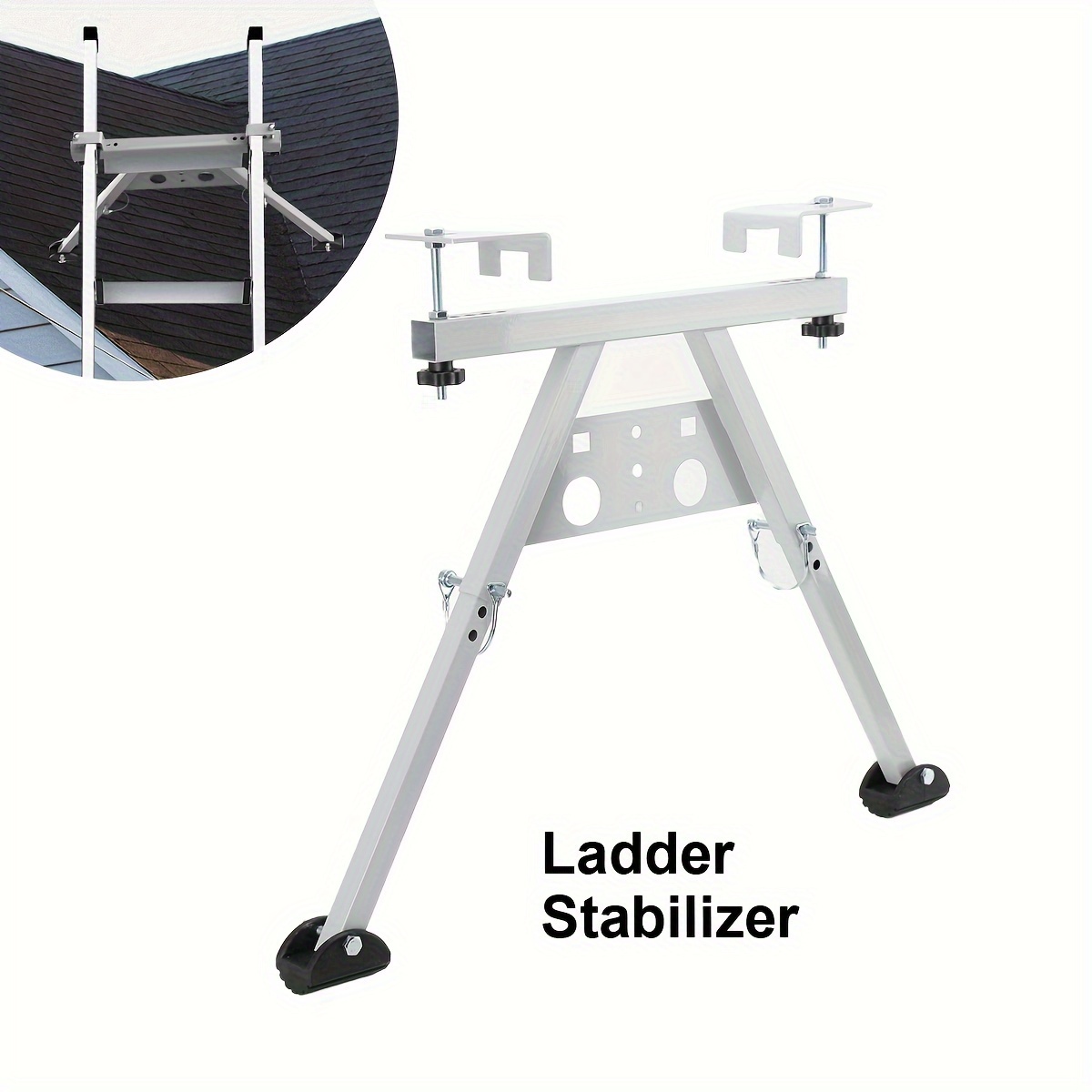 Image of Safety Equipment For Ladders, Ladder For Roof, Ladder Accessory, Wall Ladder, Ladder Standoff For Wall, Ladder Roof Hooks, Weight Capacity Of 150 Kg