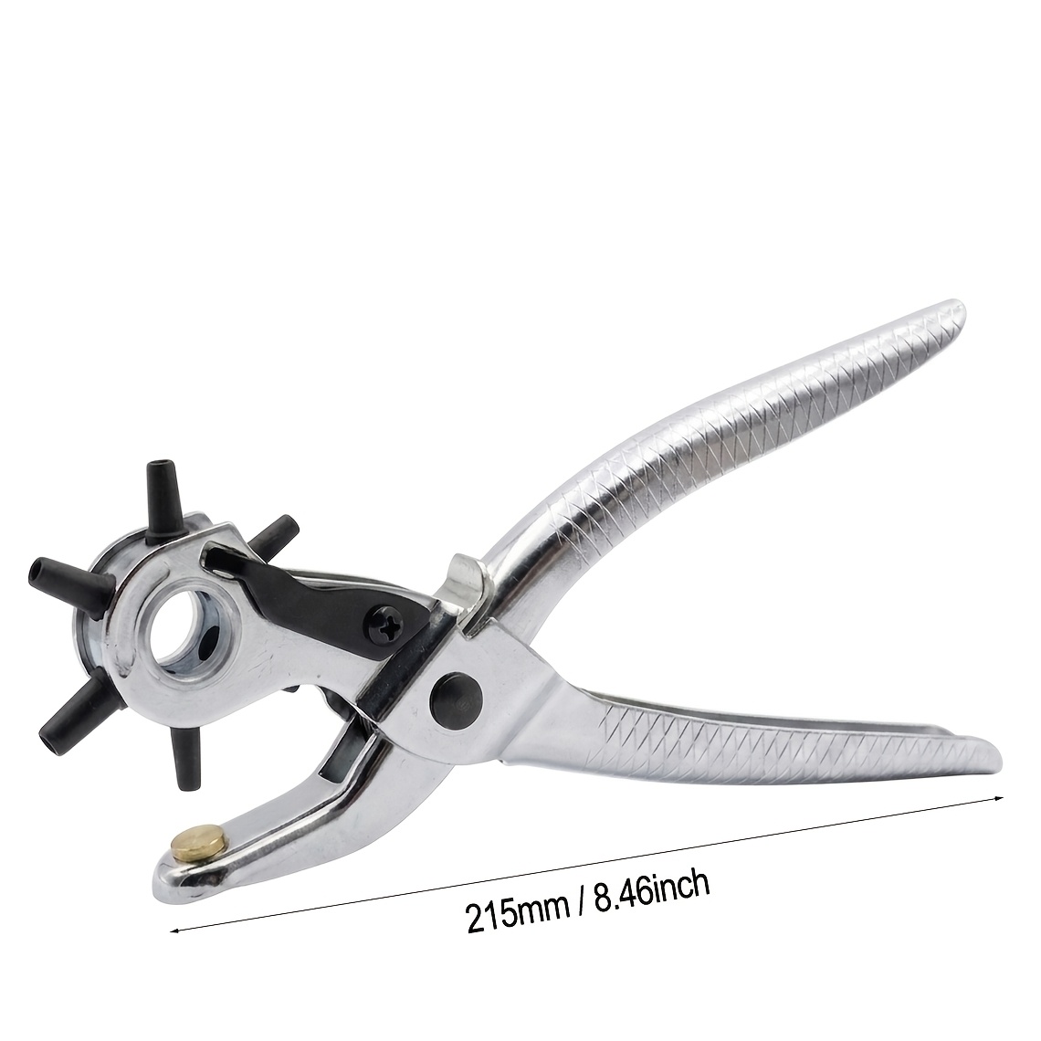 Image of Leather Hole Punch Tool, 6 Multi-hole Sizes Covering 2mm To 4.5mm, For Belts, Dog Collars, Ideal For Belts, Crafts And Easy