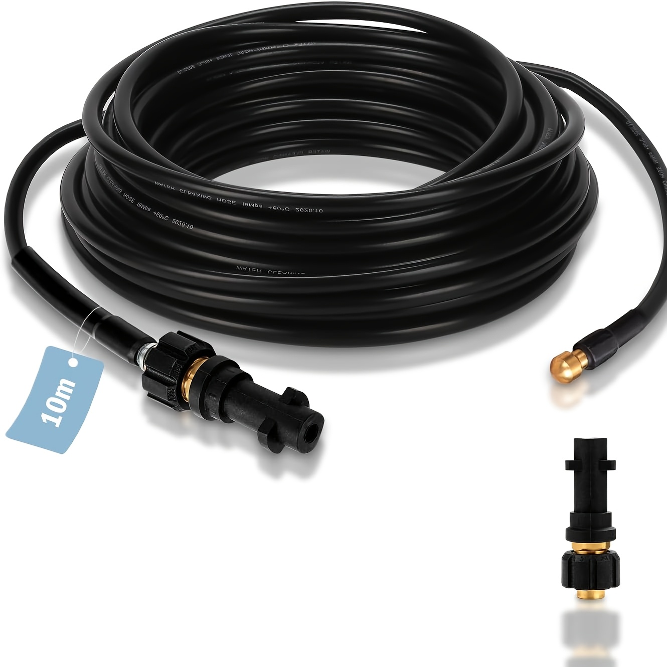 Image of High-performance Pipe Cleaning Hose For -k7 | 10/15/ Meters, 160 Bar, High-pressure Cleaner Pipe Cleaning Kit
