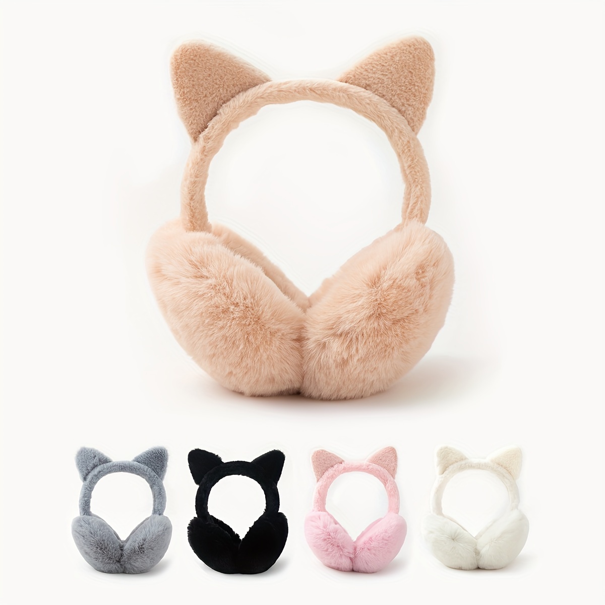 Lot De 2 Cache-oreilles D'hiver En Fourrure Pour Enfants