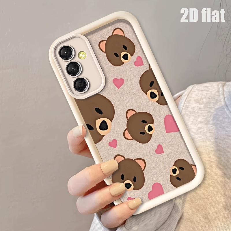 TEMU Fundas para for Samsung A16 Antigolpes con Diseño de Oso
