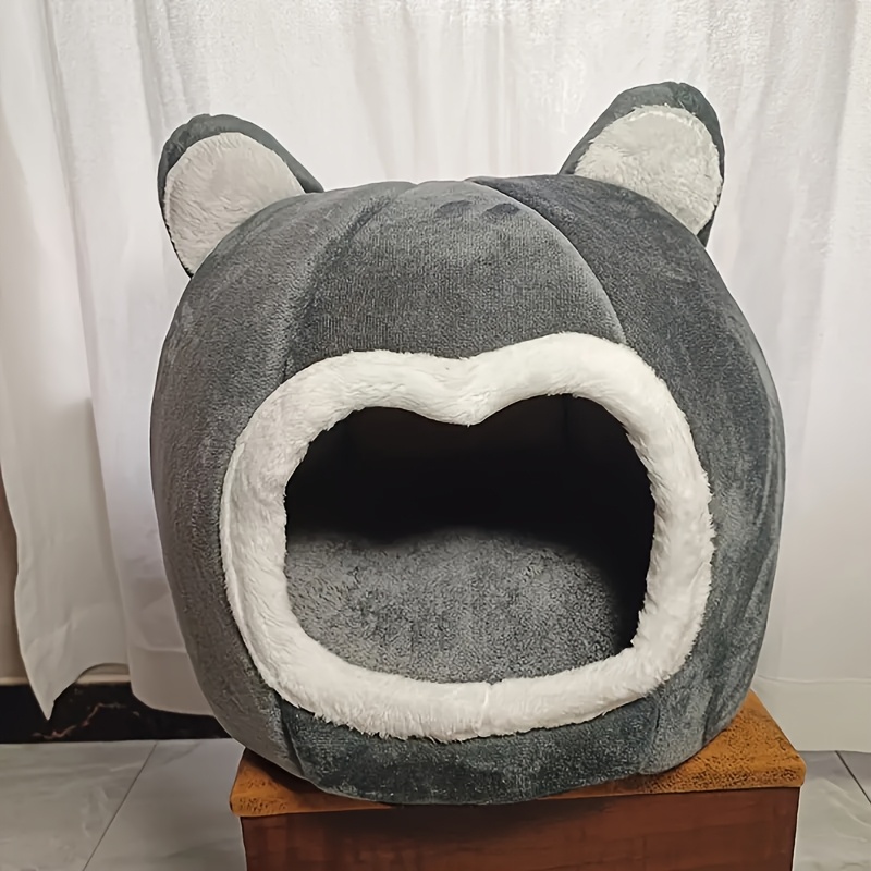 1pc cozy cat cave bed   synthetic fiber pet house for     pre assembled uncharged ideal for fluffy   Product details 4