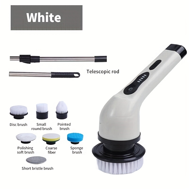 TEMU Wireless Cleaning Bathroom Automotive Multifunctional Household Rotating Cleaning