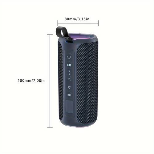 enceinte stéréo portable 40w puissante, ipx7, enceinte fil, enceintes de avec basses profondes/lumière led/batterie 30h/carte tf/aux, enceinte stéréo véritablement fil pour intérieur et extérieur