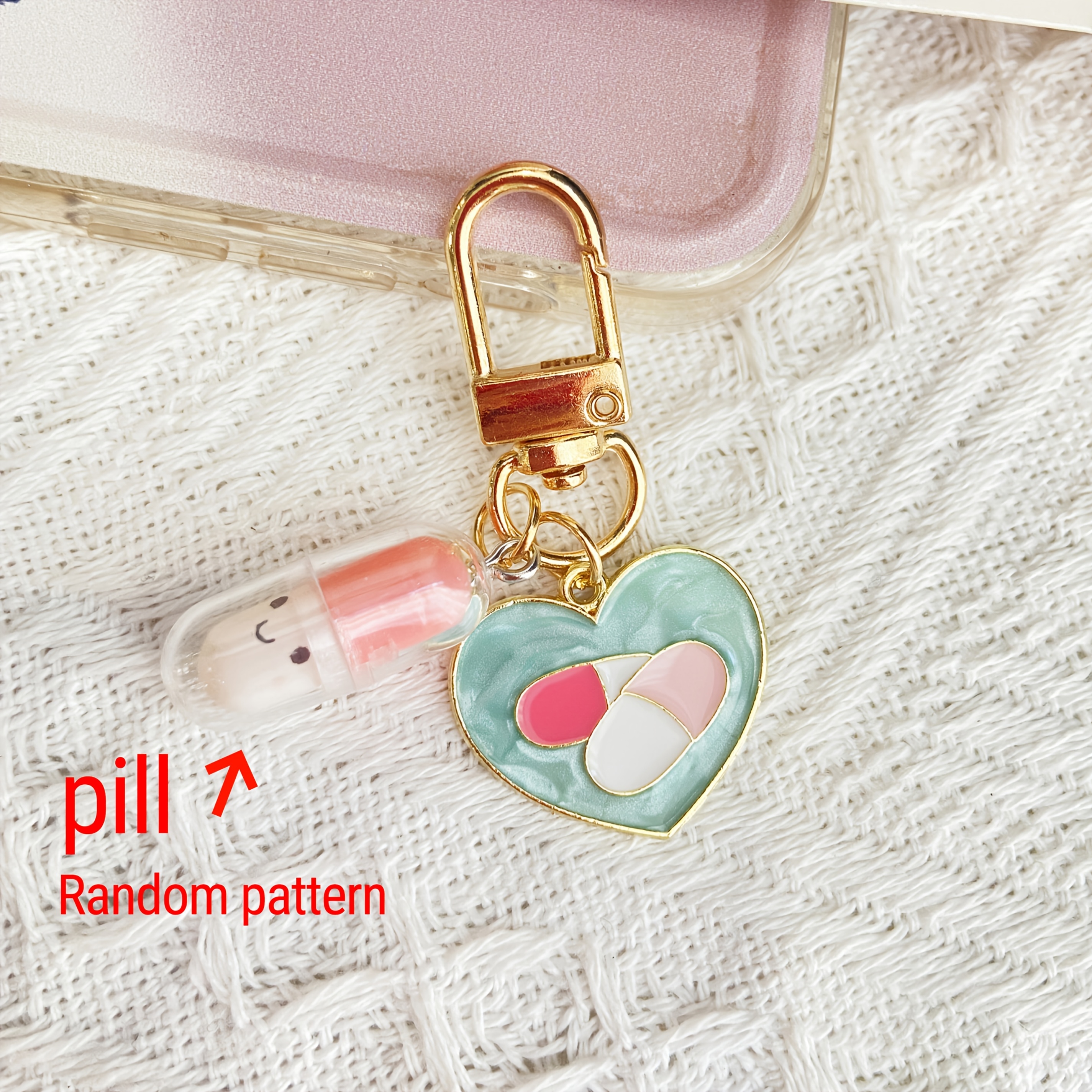 1pc/7pcs Medical Series Nurse Hat Syringe Pill Injector Oil Dropper Keychain Minimalist Car Bag Pendant Gift For Nurses And Doctors