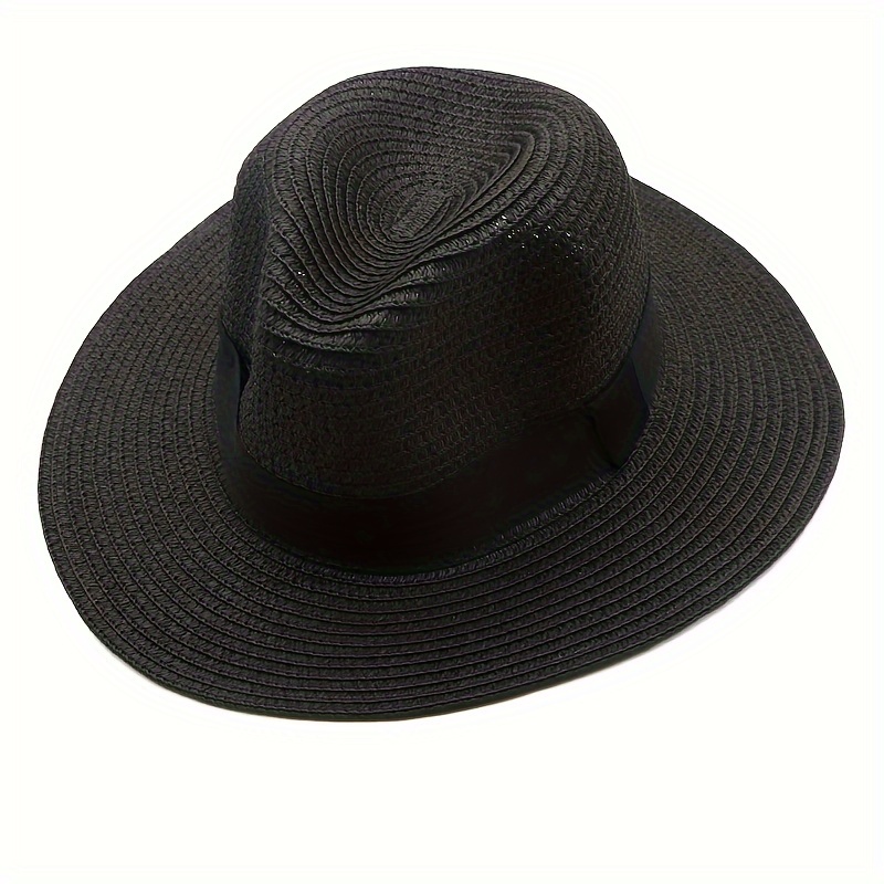 Packable Short Brim Rolled Tri layer Straw Hat Women Men - Temu Canada