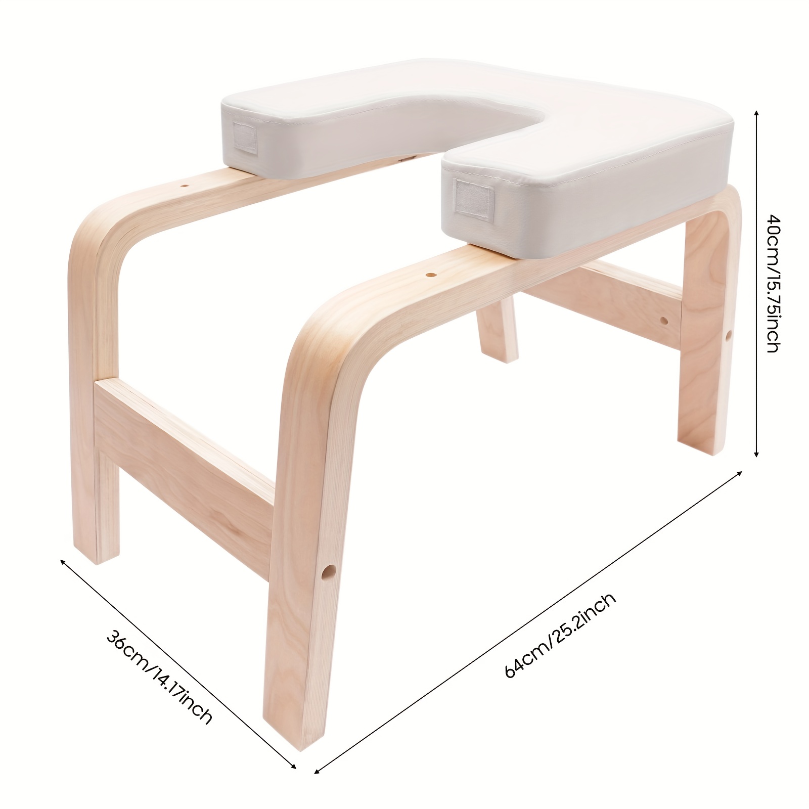 TEMU Banc Professionnel pour Tête en Yoga avec de 440 lbs, Base Solide à Cadre H et Support Épais Coussiné Pour Débutants/Avancés, Tabouret