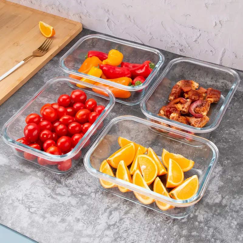 24pcs set glass meal prep containers with removable silicone seals and bpa-free lids, , dishwasher/freezer safe, ideal for and food storage Product details 7